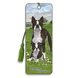 Boston Terrier 3D Lenticular Bookmark