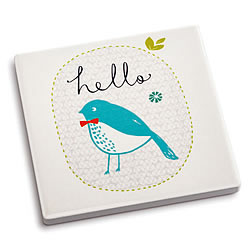 Hello Coaster & Greeting Card Set