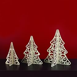 Christmas Tree Centerpiece (Set of 3)