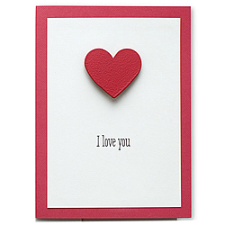 Love Card with Heart Magnet
