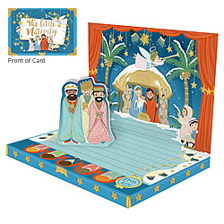 The Little Nativity Music Box Card