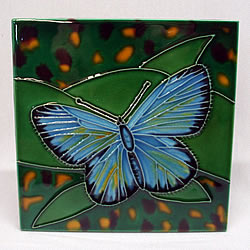 Butterfly Tile (Blue)