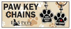 Paw Key Chains from E&S Pets