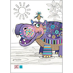Holly Hippo Card