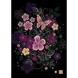 Pink Flowers Card Pink Flowers Card