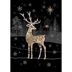 Reindeer Robin Card