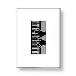Piano Hands Card Piano Hands Card
