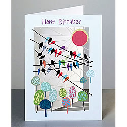 Birds On A Wire Card Birds On A Wire Card