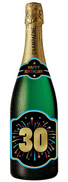 30th Birthday Champagne Bottle Card 30th Birthday Champagne Bottle Card