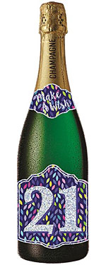 21st Birthday Champagne Bottle Card 21st Birthday Champagne Bottle Card