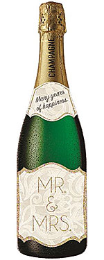 Mr. & Mrs. Champagne Bottle Card Mr. & Mrs. Champagne Bottle Card