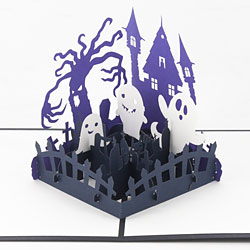 Haunted Graveyard Card Haunted Graveyard Card