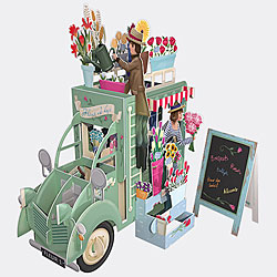 The Flower Truck Card with Gift Tag (Green) The Flower Truck Card with Gift Tag (Green)
