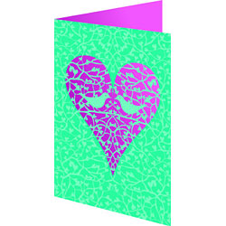 Aqua Love Birds Lasercut Card Aqua Love Birds Lasercut Card