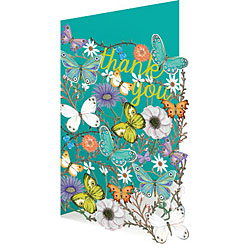 Butterflies & Flowers Lasercut Card Butterflies & Flowers Lasercut Card
