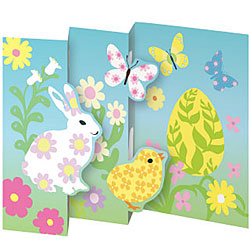 Bunny & Chicks Lasercut Card Bunny & Chicks Lasercut Card