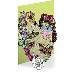 Butterflies & Flowers Lasercut Card Butterflies & Flowers Lasercut Card