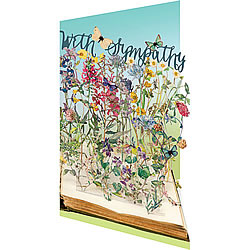 Book of Flowers Sympathy Card Book of Flowers Sympathy Card