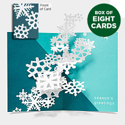 Snowflakes Pop-Up Card (Box of 8) Snowflakes Pop-Up Card (Box of 8)