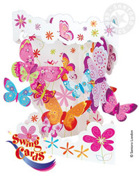 Butterflies Card - D Butterflies Card - D