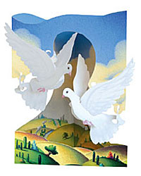 Doves Card Doves Card
