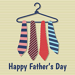 Happy Father's Day (Neckties) Greeting Card
