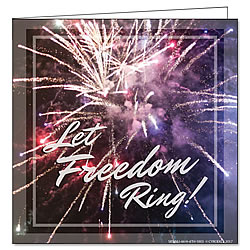 Let Freedom Ring Greeting Card Let Freedom Ring Greeting Card