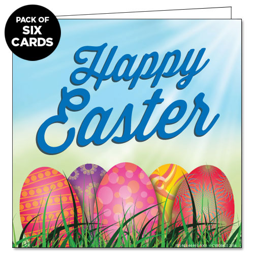 Happy Easter Eggs Greeting Card (6-PACK) Happy Easter Eggs Greeting Card (6-PACK)