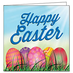 Happy Easter Eggs Greeting Card Happy Easter Eggs Greeting Card