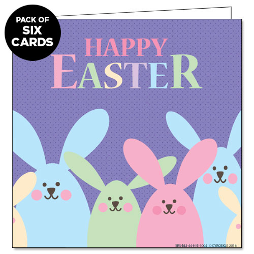 Pastel Bunnies Greeting Card (6-PACK) Pastel Bunnies Greeting Card (6-PACK)