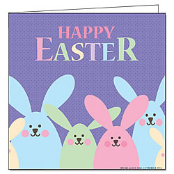 Pastel Bunnies Greeting Card Pastel Bunnies Greeting Card