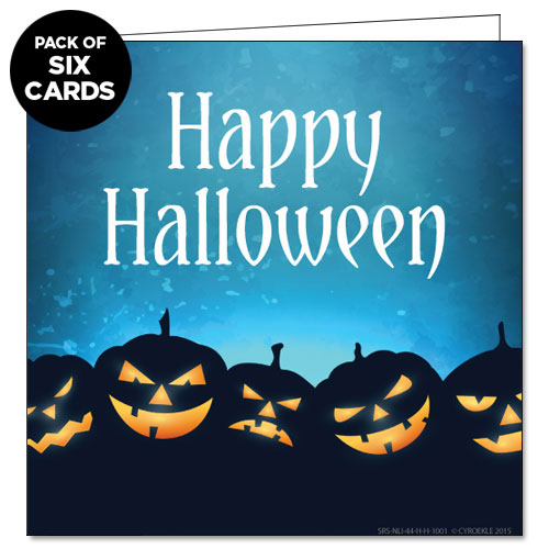 Halloween Spooky Pumpkins Greeting Card (6-PACK) Halloween Spooky Pumpkins Greeting Card (6-PACK)