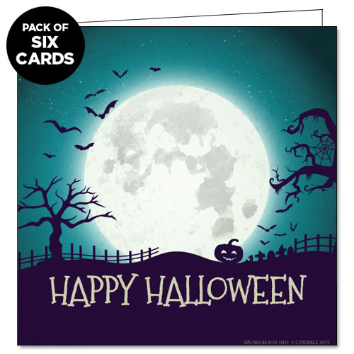 Halloween Big Moon Greeting Card (6-PACK) Halloween Big Moon Greeting Card (6-PACK)