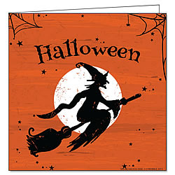 Halloween Witch Greeting Card Halloween Witch Greeting Card