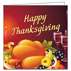 Thanksgiving Dinner Greeting Card Thanksgiving Dinner Greeting Card