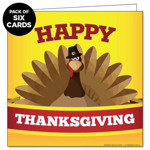 Thanksgiving Pilgrim Turkey Greeting Card (6-PACK) Thanksgiving Pilgrim Turkey Greeting Card (6-PACK)