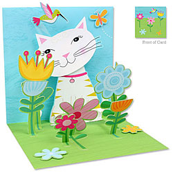 Cat & Flowers Card Cat & Flowers Card