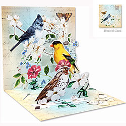Garden Bird Trio Card Garden Bird Trio Card