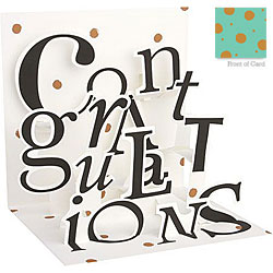 Gold & Black Congratulations Card Gold & Black Congratulations Card