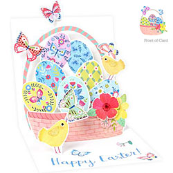 Easter Butterfly Basket Card Easter Butterfly Basket Card