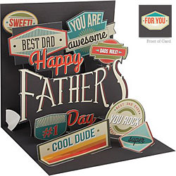 Father's Day Badges Card Father's Day Badges Card