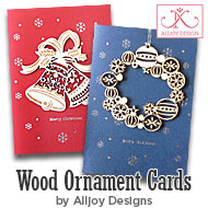 Alljoy Design Wood Ornament Cards