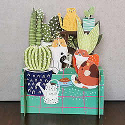 Cats In The Plants Card Cats In The Plants Card