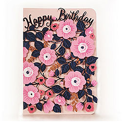 Pink Anemones Birthday Card
