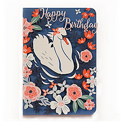 Swan Birthday Card