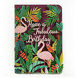 Flamingo Fabulous Birthday Card Flamingo Fabulous Birthday Card