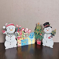 Christmasy Snowmen Card