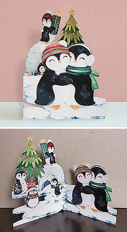 Christmasy Penguins Card