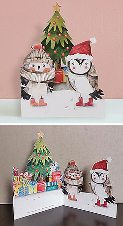 Christmasy Owlets Card Christmasy Owlets Card