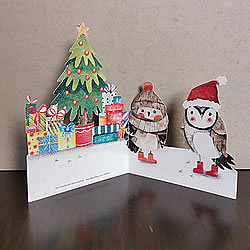 Christmasy Owlets Card